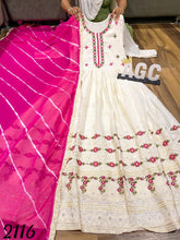 AGC collection: White cambric cotton anarkali