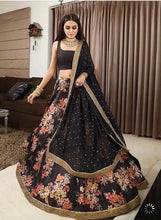 Exclusive floral black Lehenga