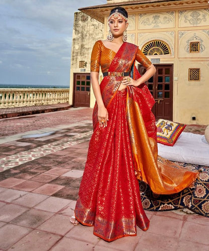 Soft patola silk weaving saree