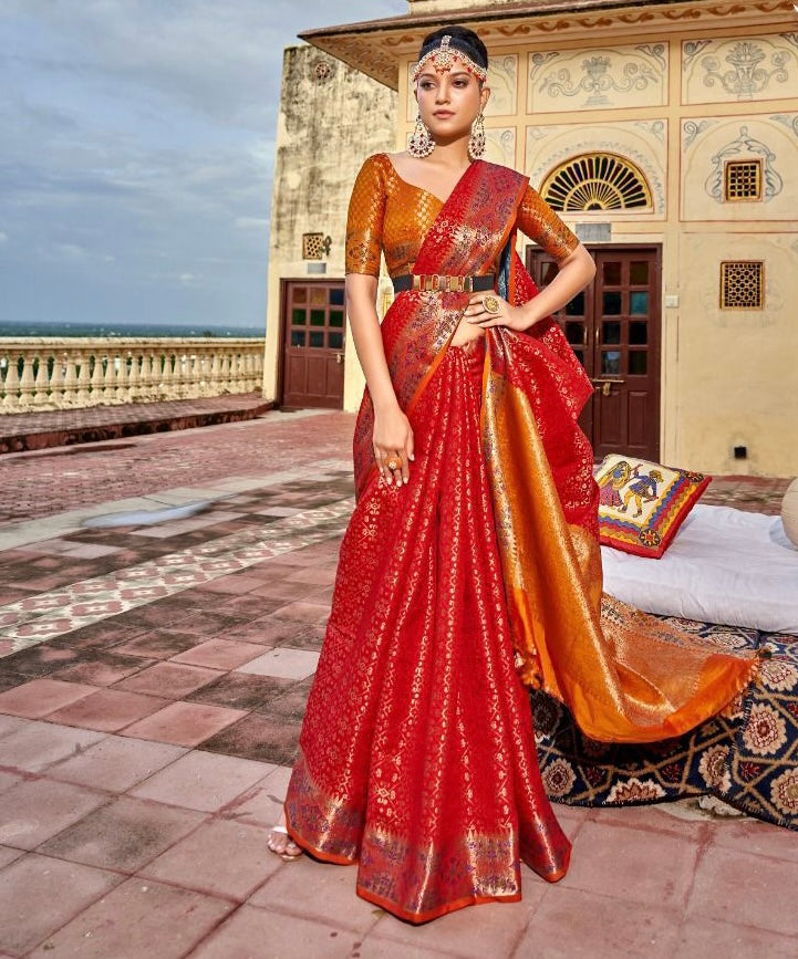 Soft patola silk weaving saree