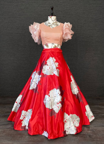 Fancy floral stitched Lehengas