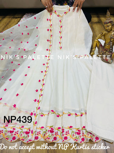 Niks collection:  mul cotton anarkali