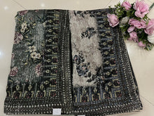 Wedding exclusive floral sequins saree