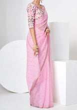 Imperial collection : baby pink partywear designer saree