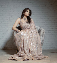 Celebrity inspired sequinned saree