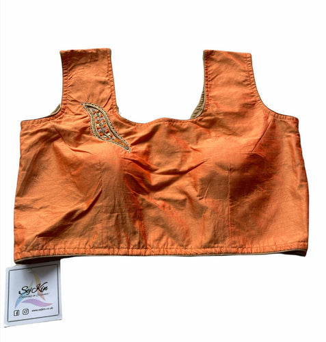 Orange one sided thread work design