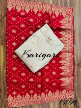 Karigari collection: stone silk anarkali
