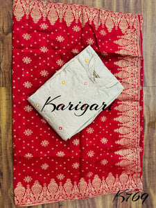 Karigari collection: stone silk anarkali