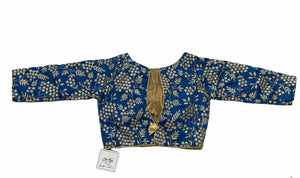 Royal blue sequin blouse