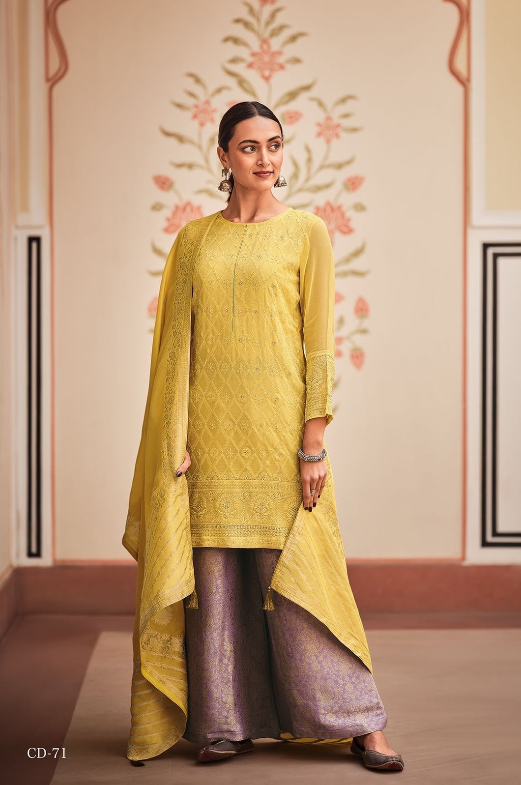 Cidra Pastel collection readymade - georgette suits palazzo style