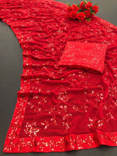 Celebrity inspired sequinned saree