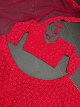 Khoobsurat lehenga - Timeless red chikankari Lehenga