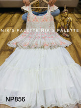 Niks collection- peplum style partywear sharara