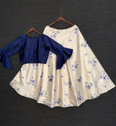 Stylish crop top Lehengas