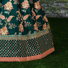Sabyasachi inspired green royal look Lehenga (with 2 dupattas)