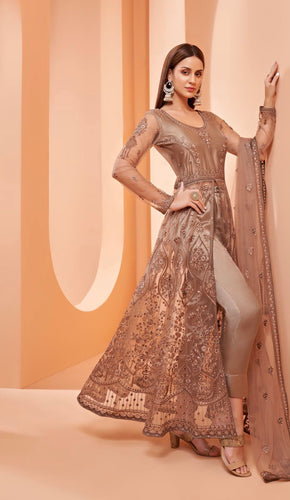 Trouser style suits - brown