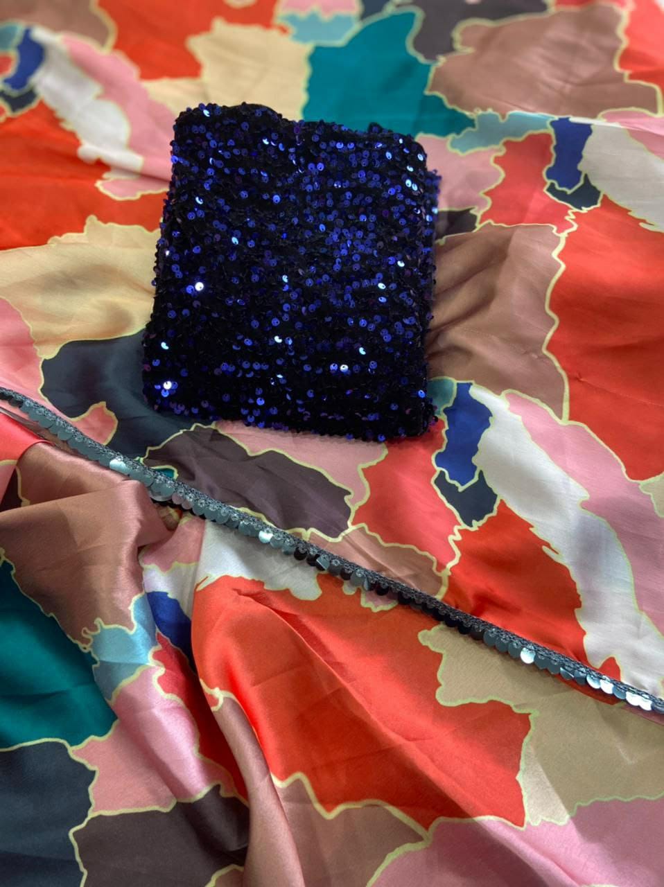 Multi coloured saree