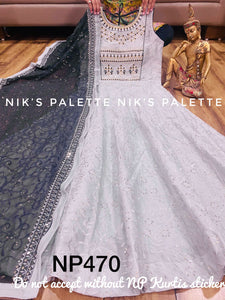 Niks collection: cloudy anarkali