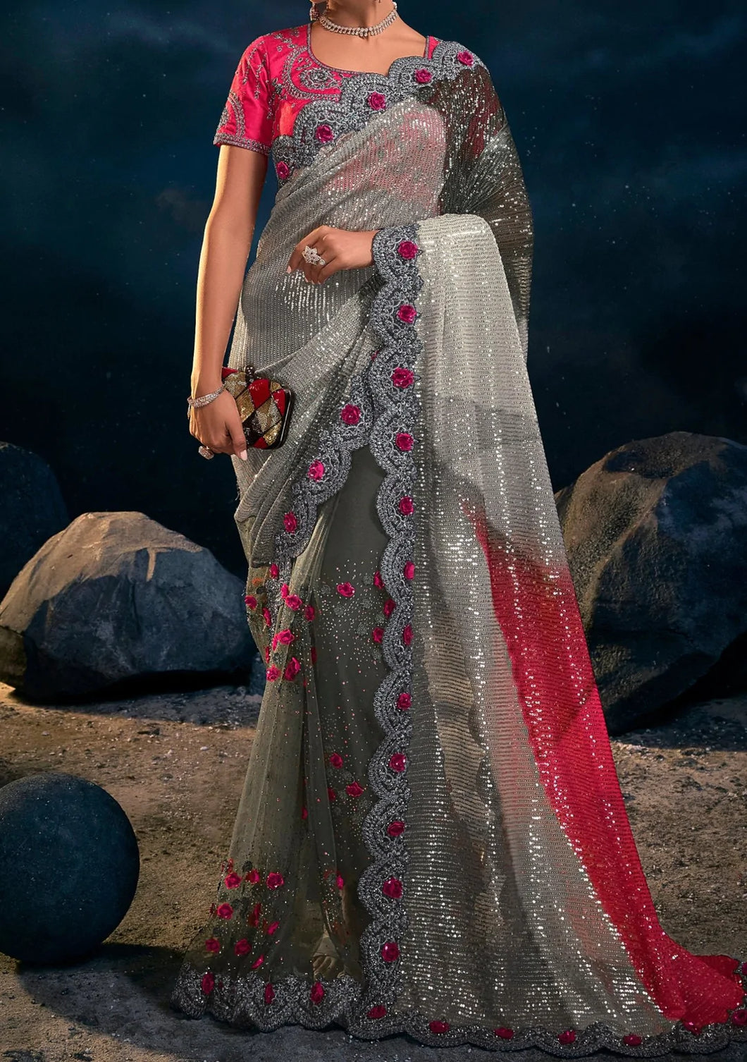 Swarovski vol 2 saree collection