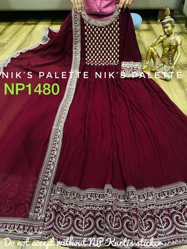Niks collection - deep red Swarovski gown (also plus size)