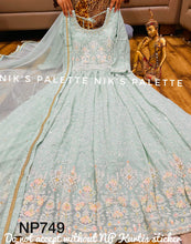 Niks collection: chikankari with sequins anarkali