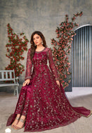 Floral net gowns pants style