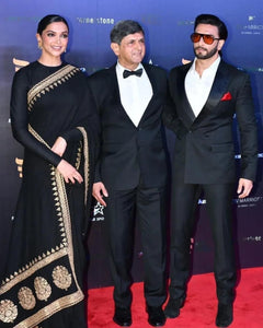 Deepika Padukone inspired black saree