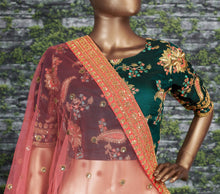 Sabyasachi inspired green royal look Lehenga (with 2 dupattas)