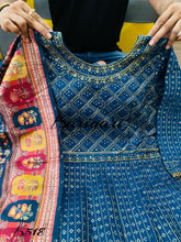 Karigari collection: blue chanderi silk anarkali