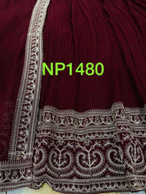 Niks collection - deep red Swarovski gown (also plus size)