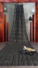 Black double sequins partywear saree
