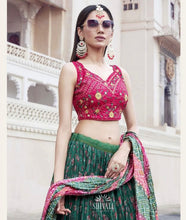 Bandhani style Lehenga - readymade