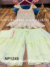 Niks collection- peplum style partywear sharara