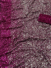 Celebrity style silver sequinned sarees - lots of colours