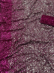 Celebrity style silver sequinned sarees - lots of colours