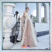 Ivory and blush registry gown readymade