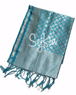 Firozi blue banarasi dupatta