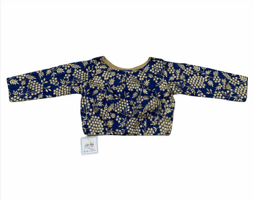 Navy blue sequin blouse