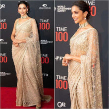Celebrity inspired gold saree