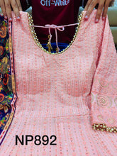 Niks collection: Pastel pink sequins anarkali