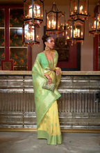 Ariya sarees - Pure linen weaving saree