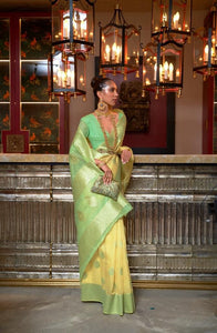 Ariya sarees - Pure linen weaving saree