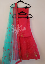 Fuschia pink diamond lehenga