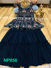 Niks collection- peplum style partywear sharara