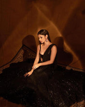 Black sequins Lehenga