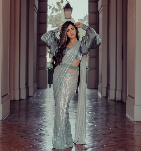 Classy partywear saree
