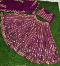 Swoosh collection: sequinned lehengas