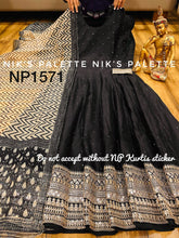 Niks collection - Sabyasachi style, black anarkali also plus size