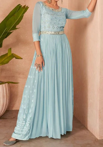 Occasion baby blue gown
