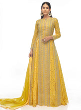 Yellow mirror work Lehenga